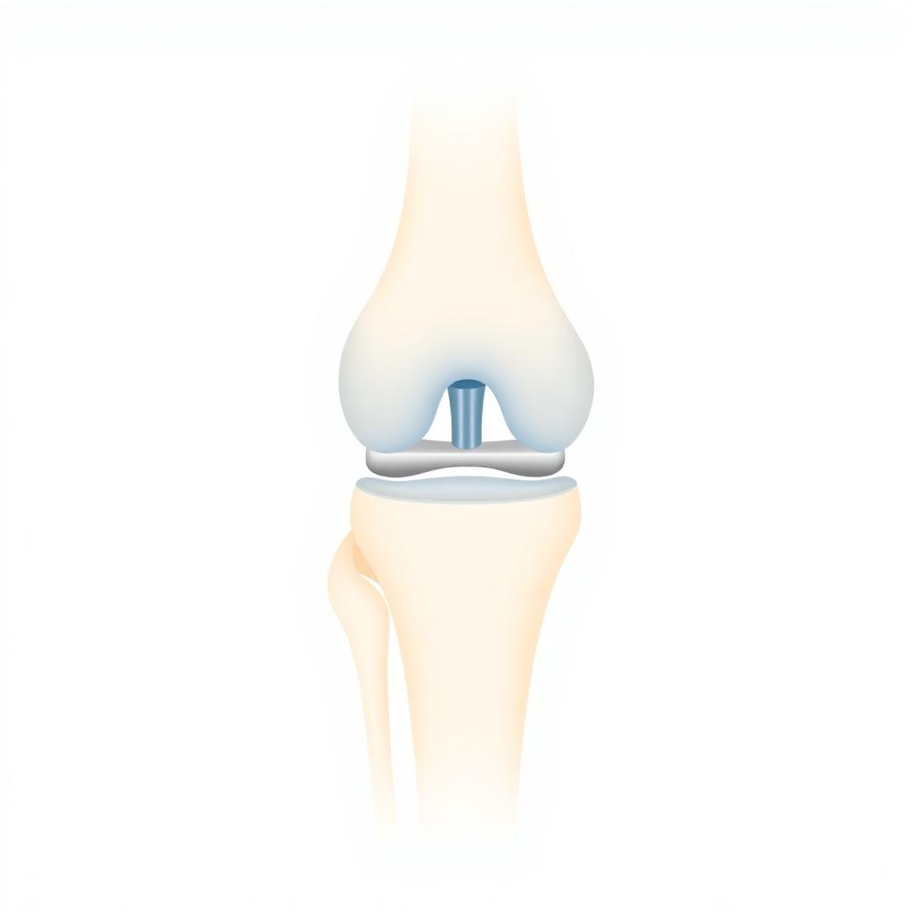 Older adult in total knee replacement recovery walking with a physical therapist's guidance in a sunlit rehab gym
